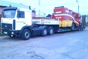 Перевозка картофелеуборочного комбайна Grimme высотой 4 м.